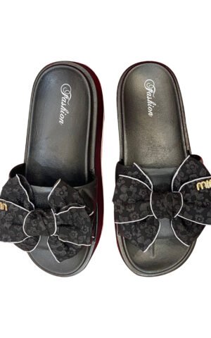 Stylish Bow Comfort Slippers – Elegant Footwear
