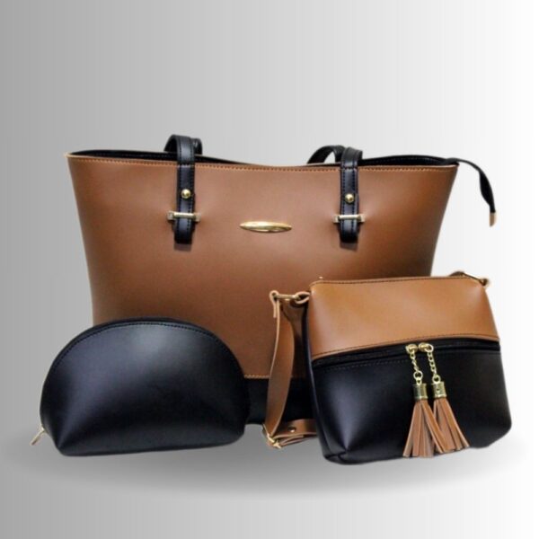 women's handbag three piece