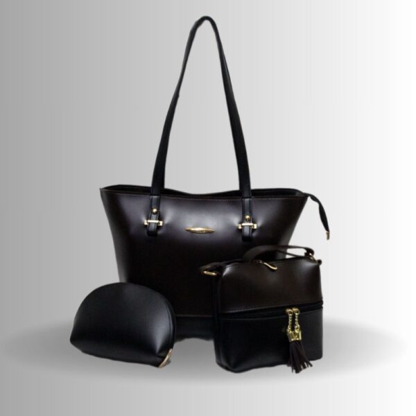 jet black handbag