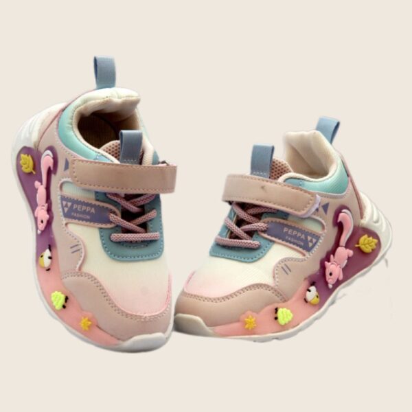 girls' cute critter charm shoes