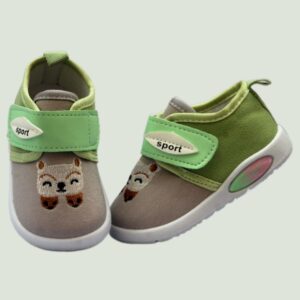 dual colors embroidery baby shoes