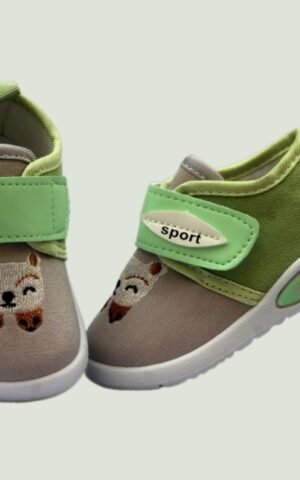 dual colors embroidery baby shoes