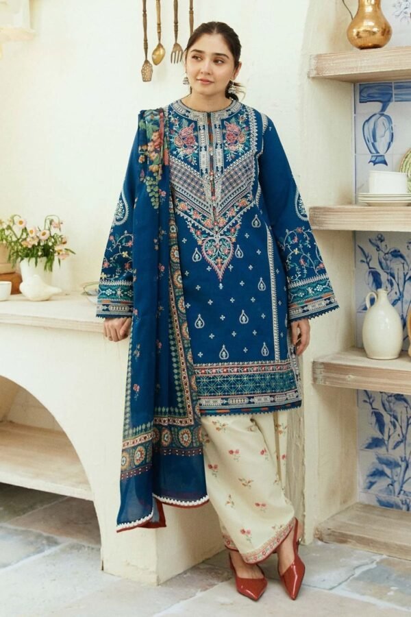 Zarashahjhan Embroidered lawn Three Piece COCO-423